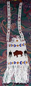 Buffalo Beaded Purse