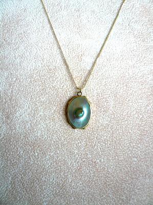 California red abalone blister pearl 6mm