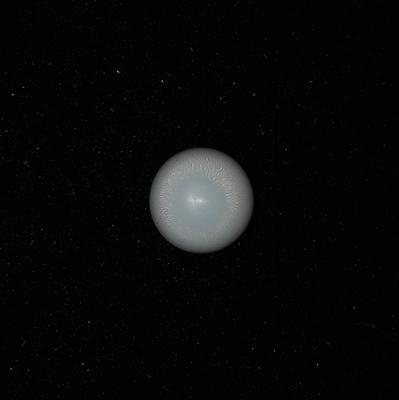 Clam Pearl 1+ ct 6mm Button Shape with Flame