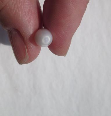 Clam Pearl 4+ carats Oval Drop 15mm with Flame for Sale