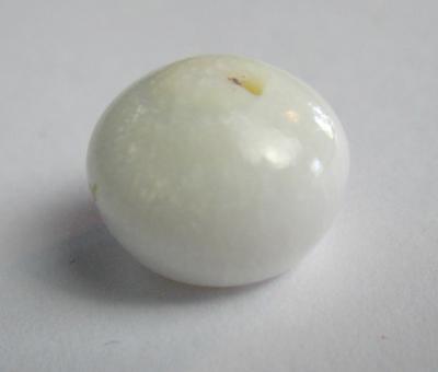 Clam Pearl Button Shape with Flame 11+ carats 10+mm