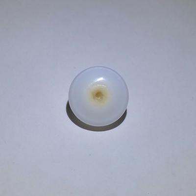 Clam Pearl Button with Flame 4+ ct
