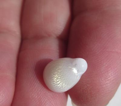 Clam Pearl Drop Shape with Very Strong Flame 3+ carats