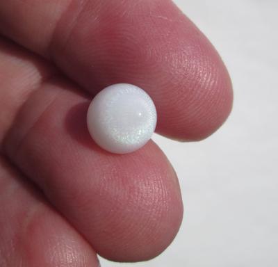 Clam Pearl Fat Drop Shape with Flame 4+ carats