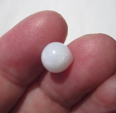 Clam Pearl Fat Drop Shape with Flame 4+ carats