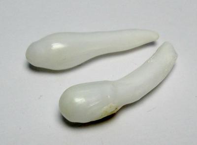 Clam Pearl Pair Extra Long Drops 35mm 35carats total