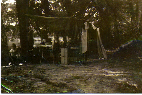 Kitchen tent clamming camp