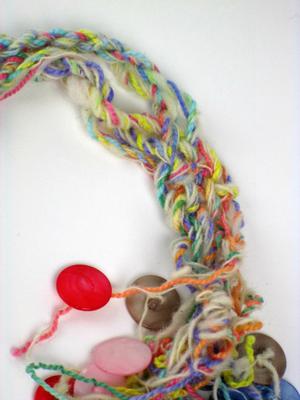 Colorful Muscatine Pearl Button Necklace