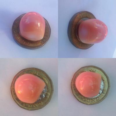 Photography a British pound coin