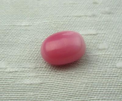Conch Pearl 3+ carat Bubble Gum Pink Oval 9mm
