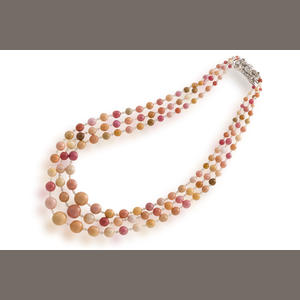 3 Strand Conch Pearl Necklace