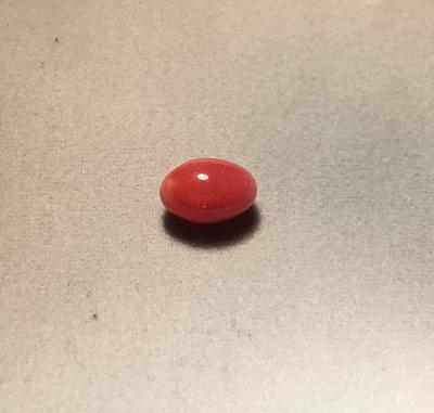 Conch Pearl Strawberry Pink Oval 2.35 ct