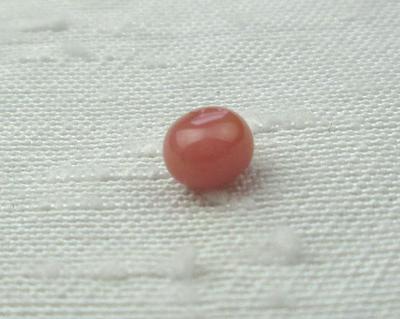 Dark Pink Conch Pearl 4mm Button Shape