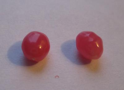 Dark Pink Conch Pearl Pair