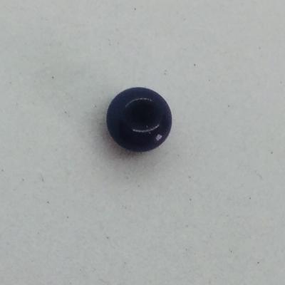 Dark Purple Button Shaped Quahog Pearl  4mm for Sale 