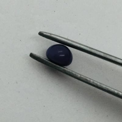 Dark Purple Button Shaped Quahog Pearl  4mm for Sale 