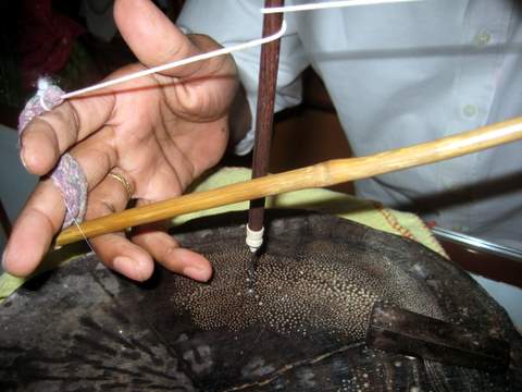 Making a hole in a Seed Pearl by Hand Making a hole in a Seed Pearl by Hand