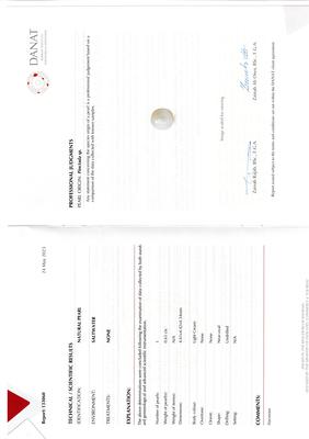 Elegant Natural Basra Pearl Ring in 21K Yellow Gold