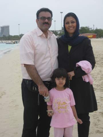 Family on Kish Island