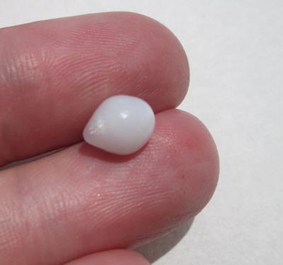 Fat Drop Clam Pearl with Full Flame 2+ carats