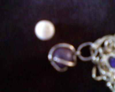 Two pretty quahog pearls