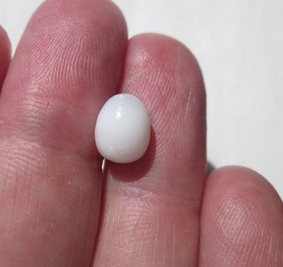 Flame Clam Pearl 3+ carats 8mm