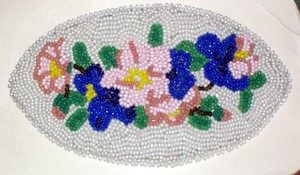 Flowers on White Beading