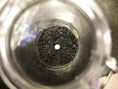 Found a pearl in an oyster on a Valentine's day dinner!