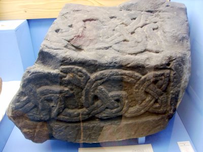 Fragment of Viking hog back tombstone