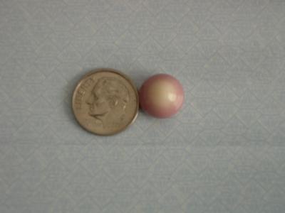 GIA-certified natural quahog clam pearl, 10 ct