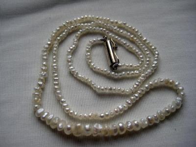Strand of natural pearls