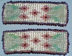 Green Pink White Beading