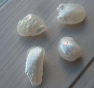 Group of 4 Natural USA Freshwater Pearls