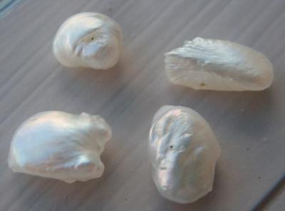 Group of 4 Natural USA Freshwater Pearls