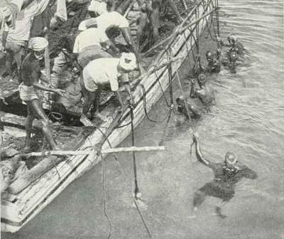 Pearl fishing in the Gulf of Mannar, ca. 1926 <I>Wiki</I>