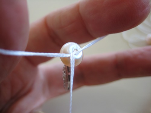 Learn how to knot pearls or restring pearls...yes, it's possible!