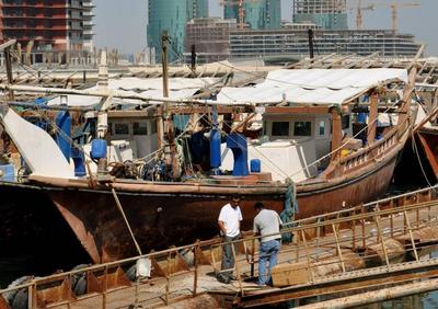 Pearly boat in Manama 