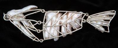 Kinetic Fish Pearl Jewel by Lyn Punkari