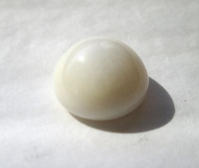 Large Natural Button Shaped Clam Pearl 15+ carats 14+mm