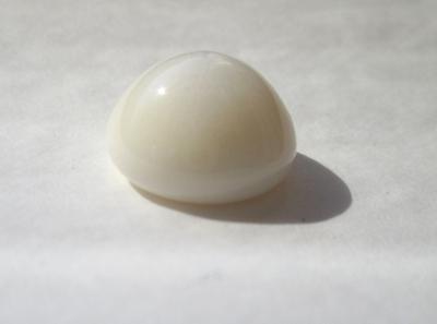Large Natural Button Shaped Clam Pearl 15+ carats 14+mm