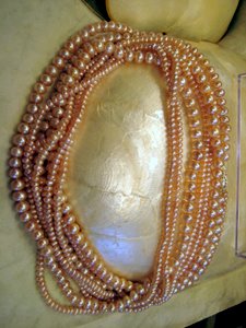 Lavender Pearl Necklaces