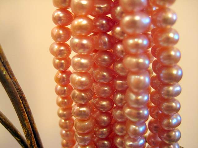 6 strand lavender pearls