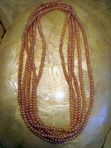 Lavender Seed Pearl Necklace