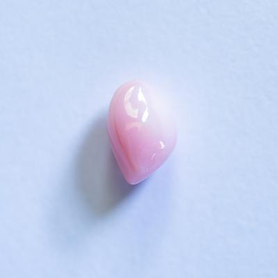 Light Pink Baroque Oval Conch Pearl 8mm 1+ carat