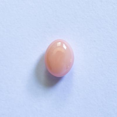 Light Pink Conch Pearl Flattish Oval 5mm