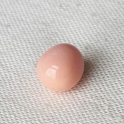 Light pink conch pearl with flame 5+ carats