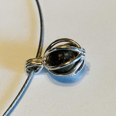 Lovely Pen Pearl 5 carats 10mm on Necklace