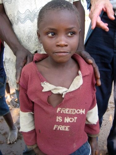 Malawi child 'Freedom is not Free'