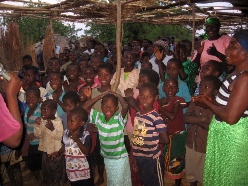 Malawi children in church