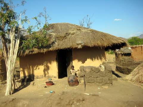Hut in Malawi Village Hut in Malawi Village
